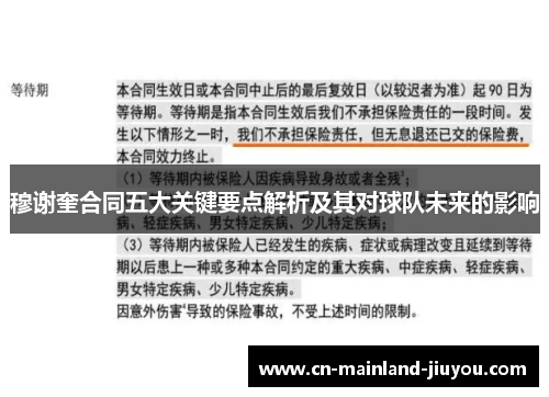 穆谢奎合同五大关键要点解析及其对球队未来的影响