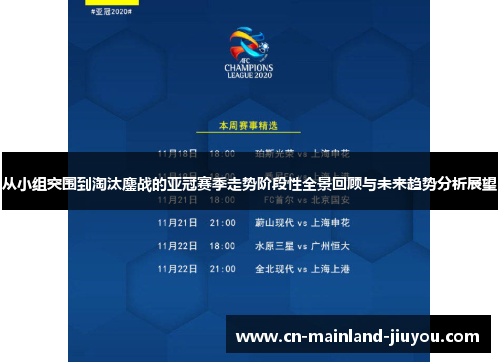 从小组突围到淘汰鏖战的亚冠赛季走势阶段性全景回顾与未来趋势分析展望
