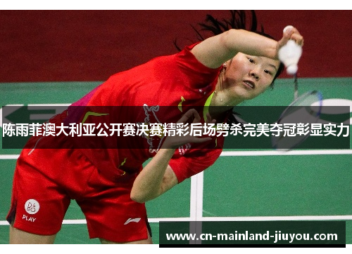 陈雨菲澳大利亚公开赛决赛精彩后场劈杀完美夺冠彰显实力 陈雨菲澳大利亚公开赛决赛精彩后场劈杀完美夺冠彰显实力